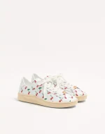 Valentino Royco Sneaker In Nappa Calfskin With Cherryfic Pattern - Image 7
